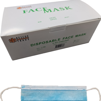 Einmal-Mundschutz, 3-lagig, blau;