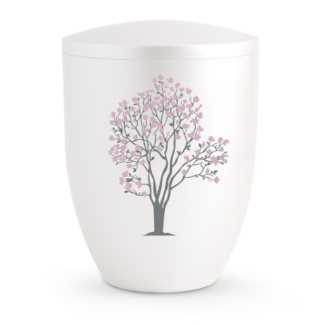 Naturstoffurne Edition Silva, perlmutt, biologisch abbaubar;