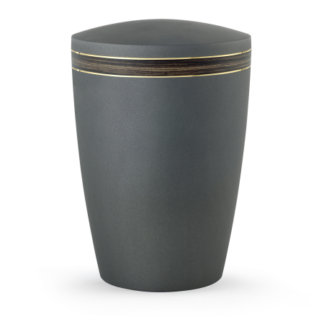 Naturstoffurne / Biourne, Edition Wood Line, Samtton, Holzdekor, biologisch abbaubar;