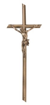 Kunststoffkreuz mit Korpus (Altgold);