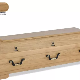 Eichensarg schlicht verschiedene Farbtöne;