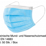 MNS Mund-Nasen-Schutzmaske blau