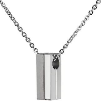 TITAN Asche Anhänger sehr klein poliert & mattiert;