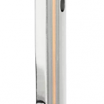 TITAN Asche Anhänger Zylinder poliert & mattiert mit einem Stein rotgoldfarben abgesetzt